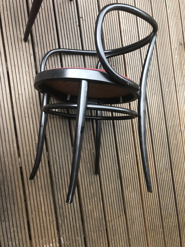 THONET Modell 209 Wiener Kaffeehausstuhl Bugholz Klassiker Stuhl schwarz - Bild 2 von 4