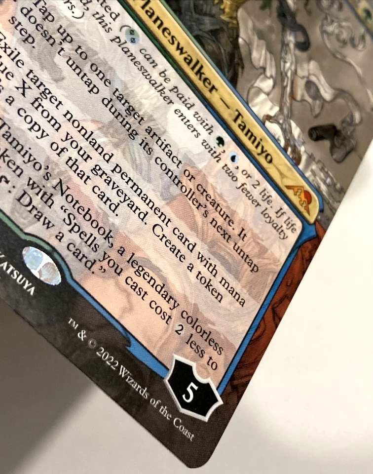 MTG Tamiyo, Compleated Sage *BORDERLESS* Kamigawa: Neon Dynasty 306 NM Mythic - Image 3 of 4