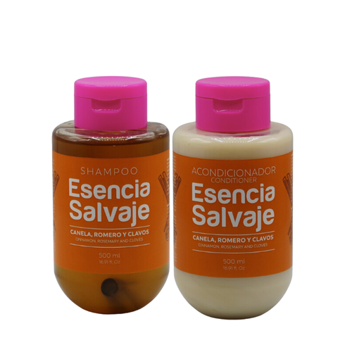 Fruto Salvaje Duo Shampoo y Acondicionador Con Romero, Canela y clavos