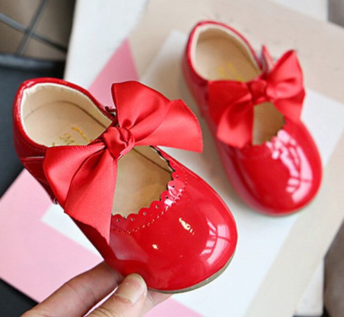 Baby Toddler Girls Kids Wedding Sandals Formal Flats Princess Party Dance Shoes - Picture 13 of 28