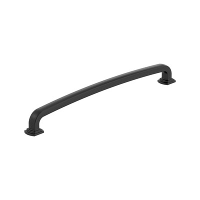Surpass 10-1/16 inch 256mm Center-to-Center Matte Black Cabinet Pull BP55522FB