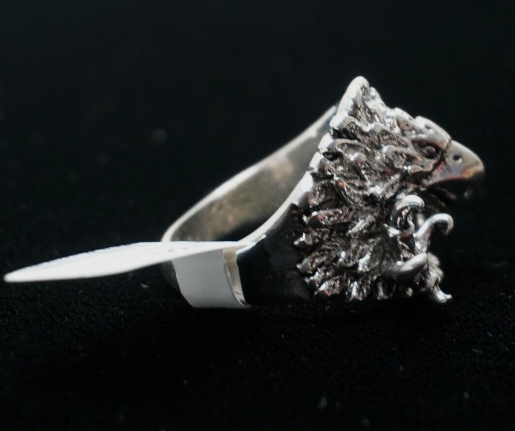 Sterling Silver Bald Eagle Ring - image 3