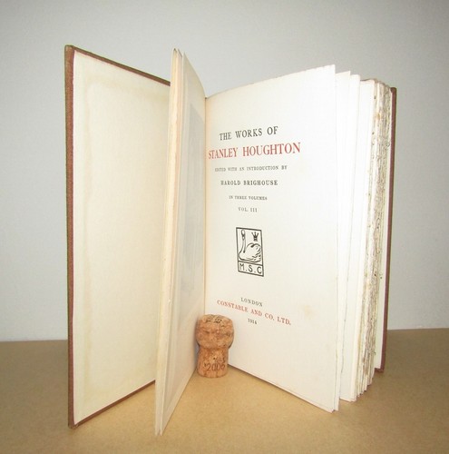 The Works of Stanley Houghton (Harold Brighouse) - Ltd Ed 1st's (1914 First Ed) - Imagen 4 de 5