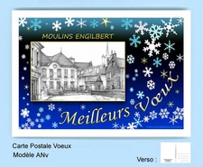 CP ANv 58147 POSTCARD BLUE GREETINGS 58 ENGILBERT mills