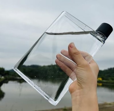 420 ml A5 Flach Wasser Tasse Wasserflasche Quadratisch Tragbar Outdoor Sport Fitness