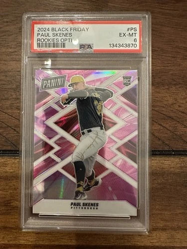 2024 Panini Black Friday Rookies Opti #157/199 Paul Skenes #PS PSA 6