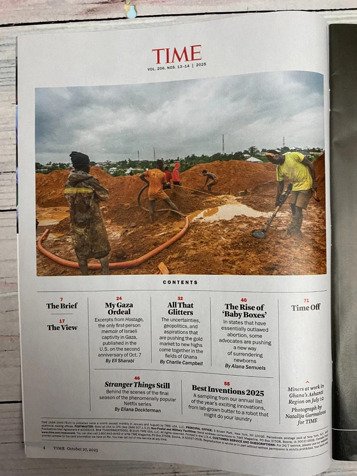 Time Magazine October 27 / 2025 the End of Stranger Things Dock Terman - Image 2 of 2