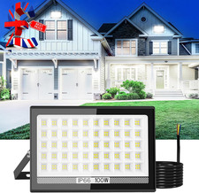 10000LM Flood Light Outdoor, 100W LED Security Light, IP66 Waterproof Floodlight