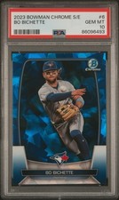 2023 BOWMAN CHROME SAPPHIRE ED #6 BO BICHETTE PSA 10