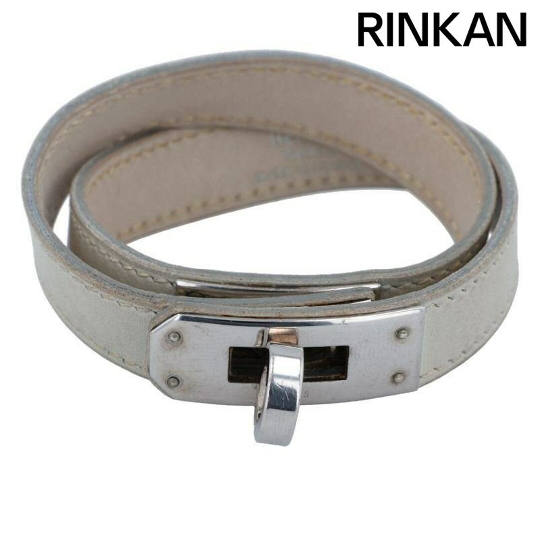 Hermes Kelly F Engraved Double Tour Bracelet For Women