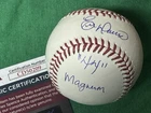 ERIC DAVIS Signed Inscribed Major League Baseball Cincinnati Reds JSA COA