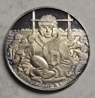 Boyhood of a Legend JFK John F. Kennedy Football 1 Oz .999 Silver Round S/N 4188