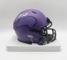 ADRIAN PETERSON Signed Auto Minnesota Vikings RAVE Mini Helmet JSA Witnessed