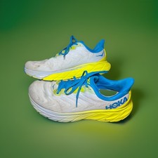 Hoka One One Arahi 6 Men's Grey/Yellow/Blue Running Shoes Sneakers Size 10.25W
