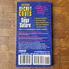 1997 Brady Games Strategy Guides Sega Saturn Secret Codes Anthony Pena TPB Rare