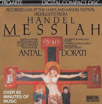 Edith Mathis, soprano, Claes H. Ah, Handel Messiah Highlights, audioCD