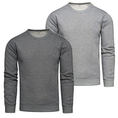 Herren-Sweatshirt-Set, 2er-Pack, Graphit/Grau - Größe M
