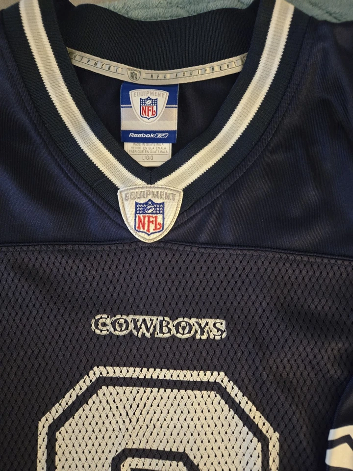 Camiseta Tony Romo #9 Dallas Cowboys L azul Reebok Foto 2 de 4