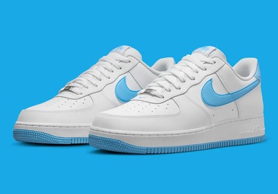 Nike Air Force 1 ‘07 - White Aquarius Blue - Men’s size 10 Nike Air Force 1 Low  main image 3