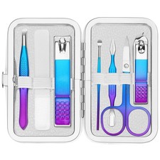 Manicure Set Nail Clipper Set Personal Care Grooming Kits Travel Nail Care Se...
