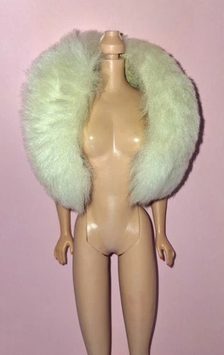 Vintage Barbie Real Fur Stole Wrap Capelet BOA Scarf Nice!