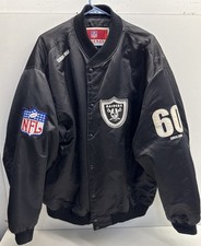 Vintage NFL OAKLAND RAIDERS 1960 CIRCA Satin Jacket NFL ORIGINAL XXL