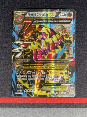 Pokemon Karte - Primal Groudon EX 151/160 Full Art Holo Rare - XY Primal Clash