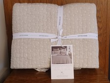 Levtex Home Cross Stitch Quilt Set Twin 68x86in with Sham 20x26in New