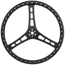 Joes Racing Products 13537-b 17 Flat Steering Wheel Black
