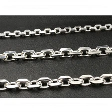 3/6/9mm Mens Chain Silver Stainless Steel Cable Link Necklace 18/20/22/24/26 in