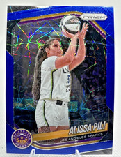 Alissa Pili 2025 Panini Prizm WNBA Blue Velocity Prizm #78 LA Sparks