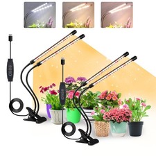 Grow Lights for Indoor Plants, Full Spectrum LED Plant Lamps with Clips and 3...