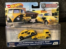 2020 Hot Wheels Car Culture Team Transport Volkswagen Classic Bug T1 Pickup