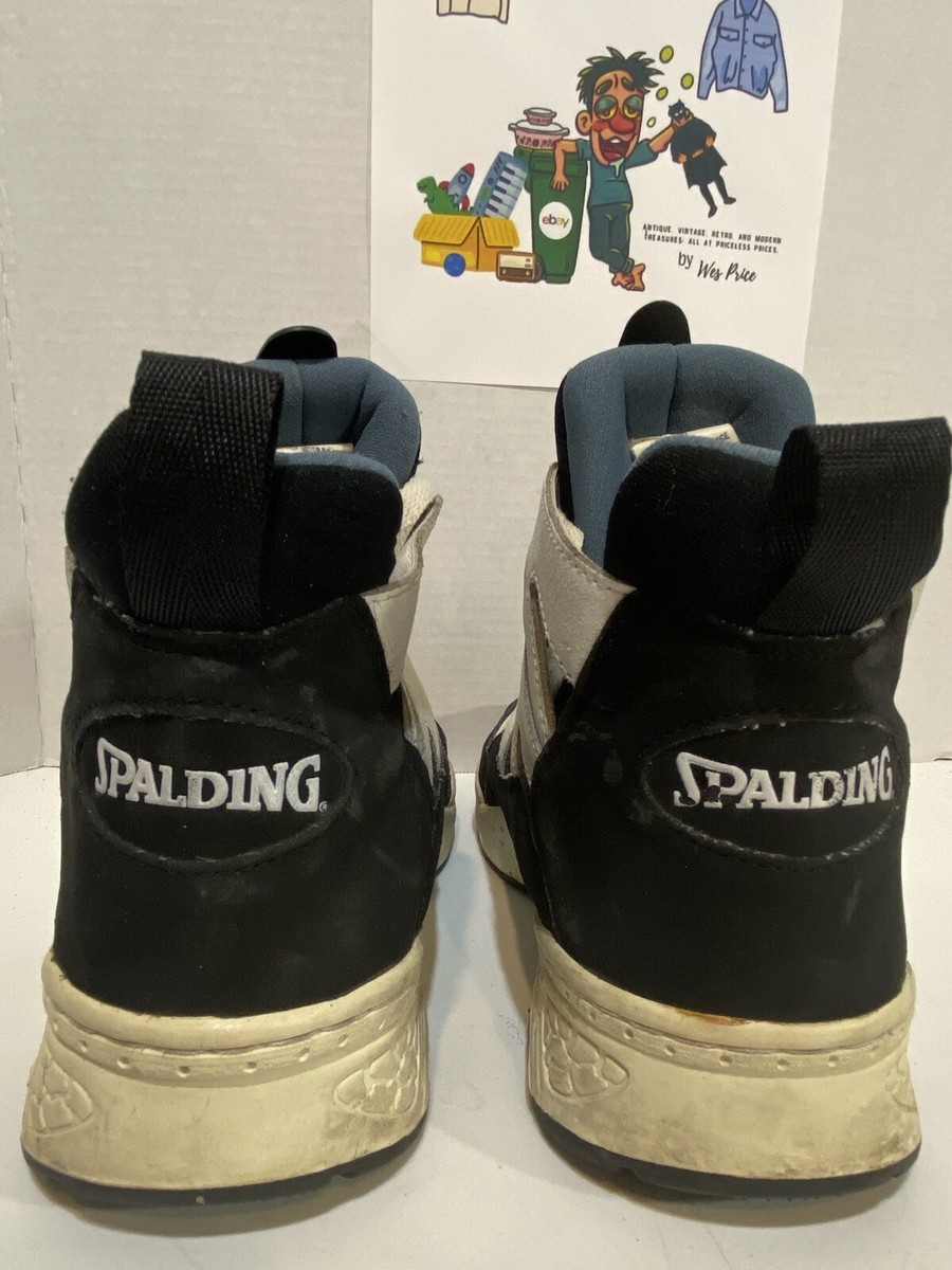 RARE VINTAGE SPALDING HIGH TOP SHOES size 9.5 mens 1994