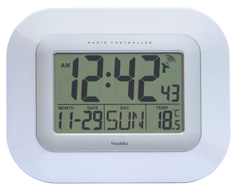 Radio Controlled Wall Clock or Desk Clock Large LCD UK & Ireland Version - Image 4 of 4