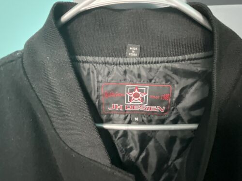 NEW YORK METS VINTAGE WOOL PVC/LEATHER BOMBER JACKET M JH DESIGNS - Picture 13 of 15
