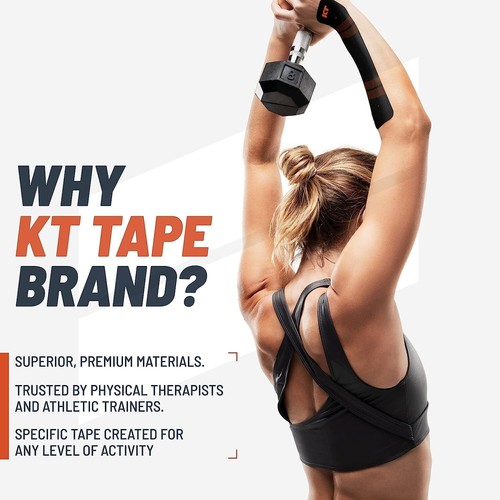 150 Count Pro Synthetic Kinesiology Tape: 10" Precut Strips - Superior Support - Picture 4 of 11