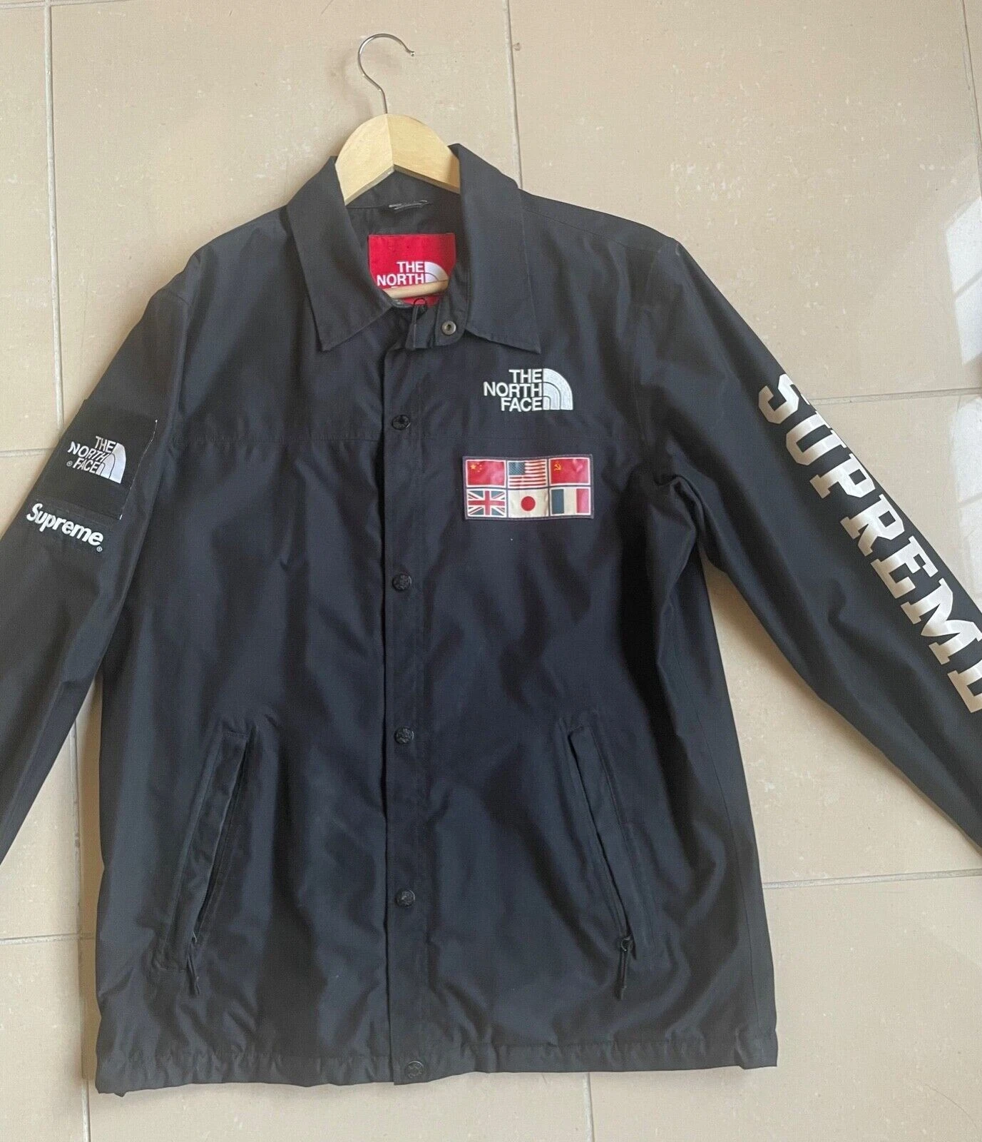 Giacca Coach SUPREME x NORTH FACE TNF Medium Expedition NERA SS14 Taglia M