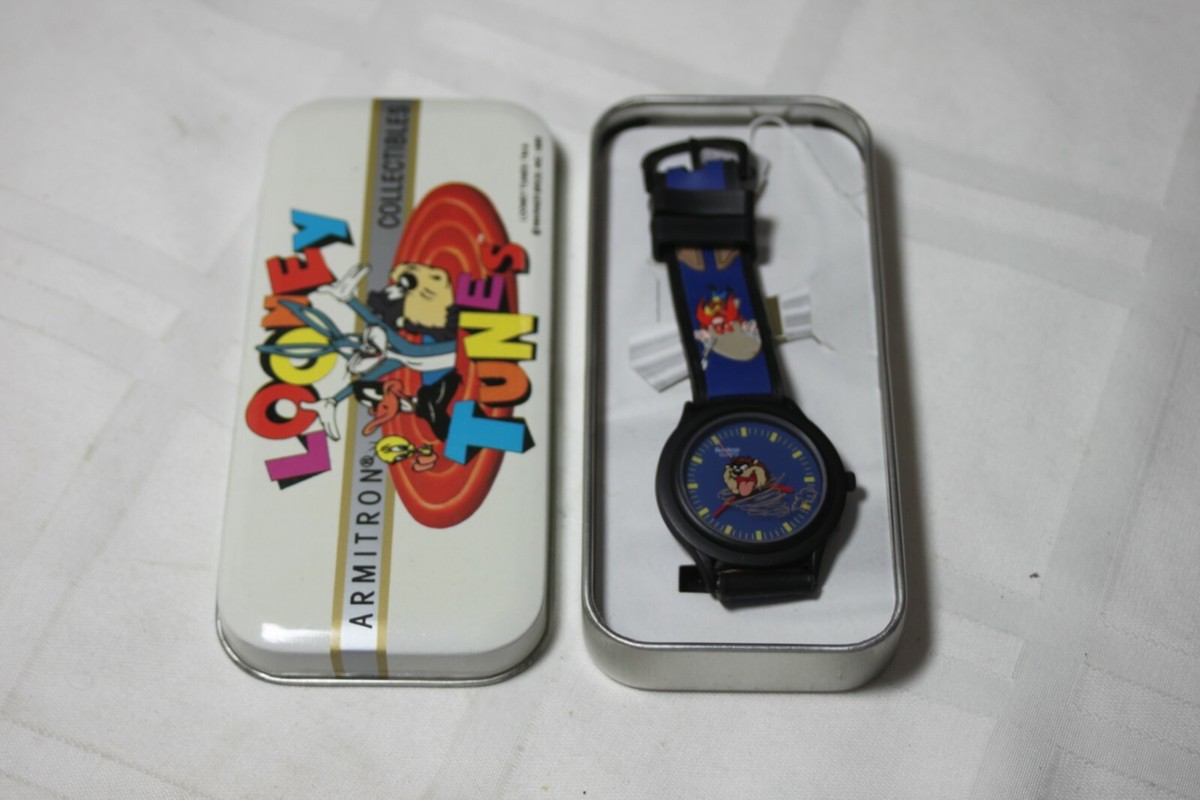 Vintage Looney Tunes Tasmanian Devil Watch 'TAZ' Rubber Band Wrist