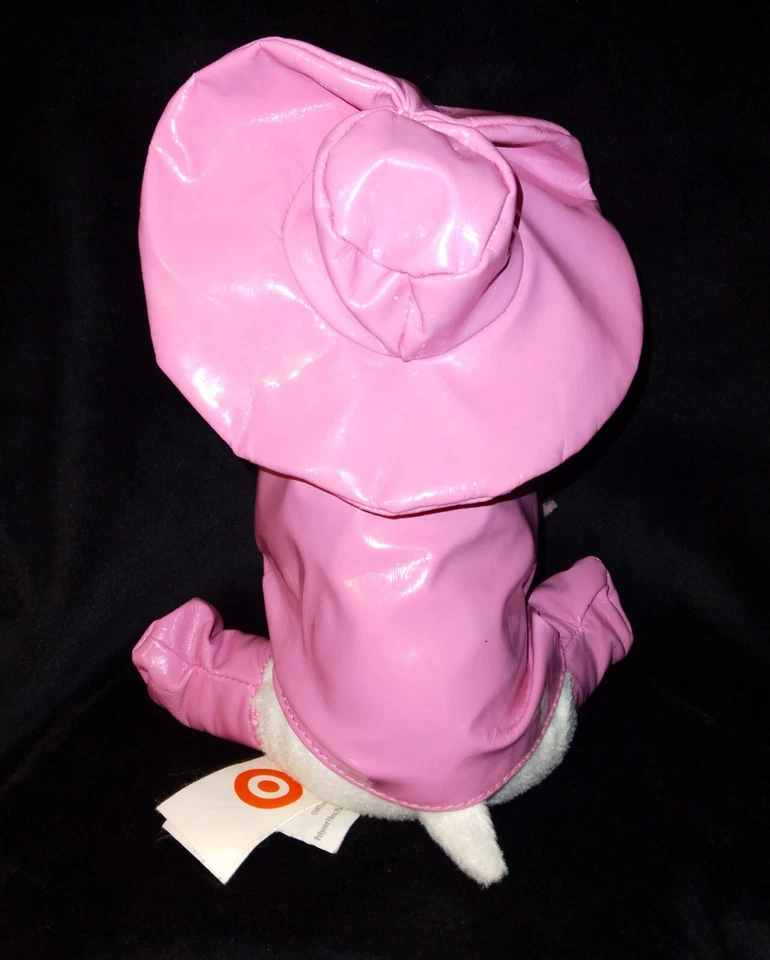 Target Bullseye Stuffed Plush Dog Pink Raincoat Girl 2016-RARE A Must See 👀 - Image 3 of 4
