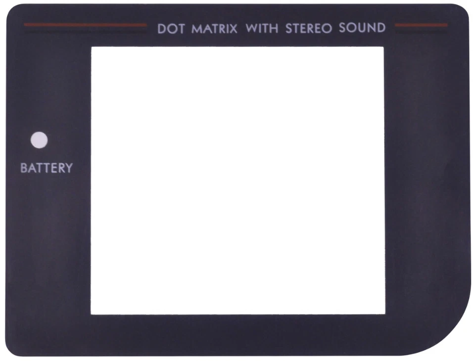 Nintendo Game Boy Classic - Schwarz Display / Front Scheibe / Ersatz Austausch