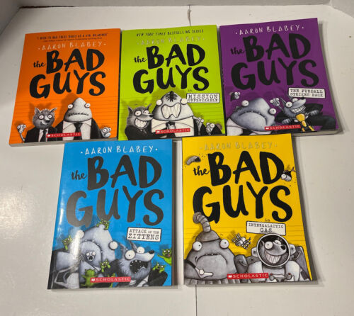 The Bad Guys Book Series by Aaron Blabey Books #1-5 Scholastic Great Condition