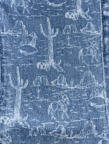 Rock and Roll Denim Girls' Southwestern Print Flare Jeans Light Wash 4 - Picture 2 of 9