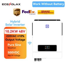 10.2KW 48V Solar Hybrid Inverter Off/On Grid Sine Wave 160A Daul MPPT Controller
