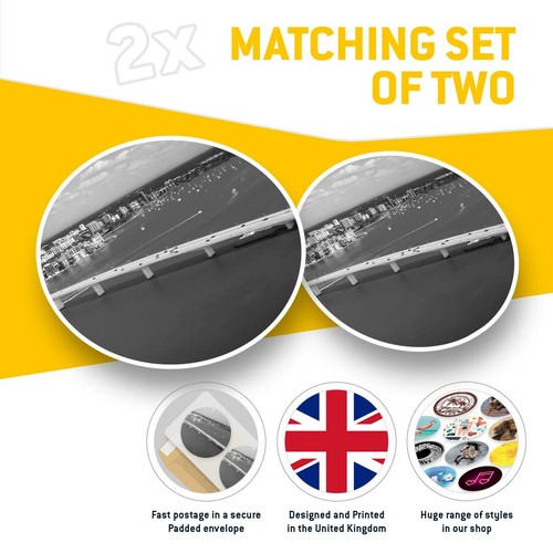 2 x Vinyl Stickers 20cm (bw) - Ringling Bridge Florida America US #35422 - Afbeelding 2 van 8