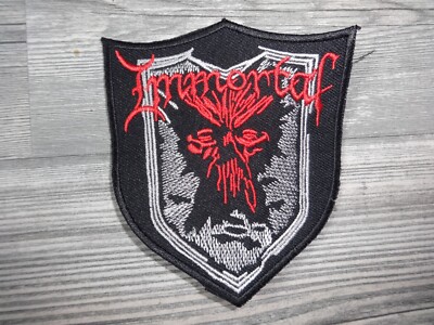 Immortal Shield Logo Shape Patch Black Metal ** Windir ** Satyricon