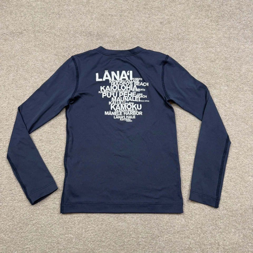 James Perse Shirt Girl's Size M 6 - 7 Years Blue Long Sleeve Activewear Pullover - Image 3 of 4