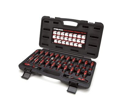 Steelman 23-Piece Universal Terminal Tool Kit for Auto Technicians, Safely Re...