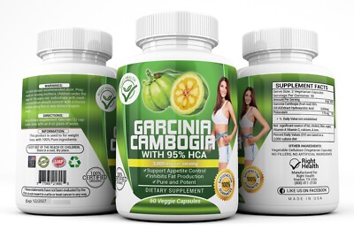 Garcinia Cambogia 3箱 3 x BOTTLES 180 Capsules 3000mg Daily GARCINIA CAMBOGIA 95% HCA
