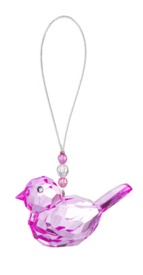 Ganz Crystal Expression Pink Bird of Kindness Suncatcher